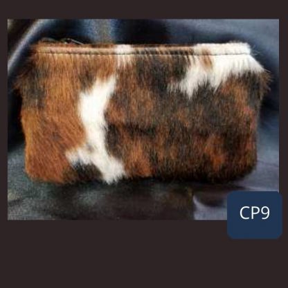 cowhide cosmetic bag