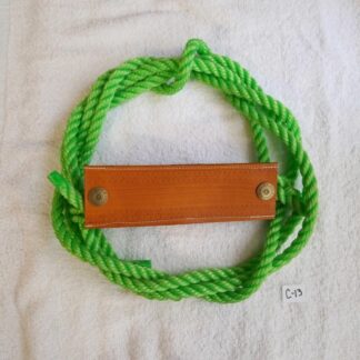 Lime green cattle halter for showing cattle