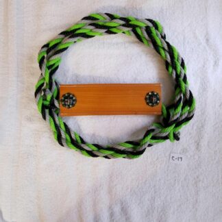 green black and silver cattle halter for stock shows